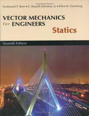 Cover of: Vector Mechanics for Engineers | Ferdinand P. Beer