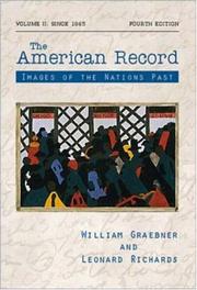 Front cover of The American Record by William Graebner