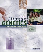 Cover of: Human Genetics by Ricki Lewis