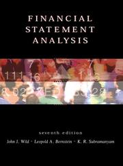 Cover of: Financial statement analysis by John J. Wild, John J. Wild
