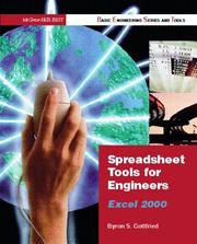 Cover of: Spreadsheet Tools for Engineers by Byron S. Gottfried