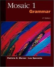 Cover of: Mosaic One: Grammar