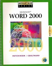 Cover of: Microsoft Word 2000 by Sarah Hutchinson-Clifford