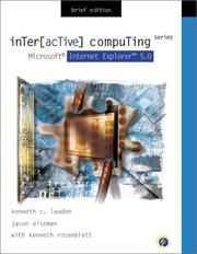 Cover of: Microsoft Internet Explorer 5.0 by Kenneth C. Laudon