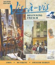 Cover of: Vis-a-vis: Beginning French (Student Edition + Listening Comprehension Audio Cassette)
