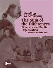 Cover of: Readings to accompany The Sum of the Differences by Audrey L. Mathews