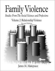 Cover of: Family Violence Volume 2 by James Makepeace