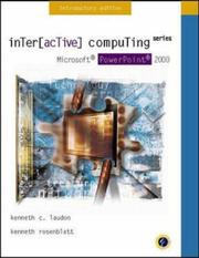 Cover of: Interactive Computing Series by Kenneth C. Laudon, Kenneth Rosenblatt