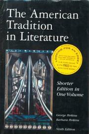 Cover of: The American Tradition in Literature: Shorter Edition in One Volume