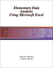 Front cover of Elementary Data Analysis Using Microsoft Excel by Anita M Meehan
