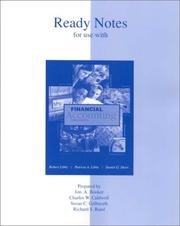 Cover of: Ready Notes for use with Financial Accounting by Robert Libby, Patricia Libby, Daniel G. Short