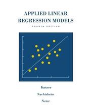 Cover of: Applied linear regression models. by Michael H. Kutner
