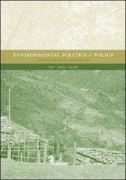 Cover of: Environmental politics and policy: a comparative approach