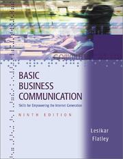 Basic business communication by Raymond Vincent Lesikar