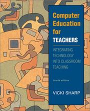 Cover of: Computer Education for Teachers  by Vicki F. Sharp