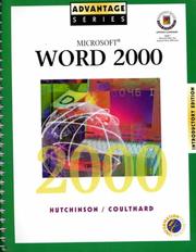 Cover of: Advantage Series: Microsoft Word 2000 w/Appendix Introductory Edition