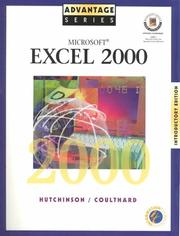 Cover of: Advantage Series: Microsoft Excel 2000 Introductory Edition w/Appendix