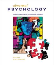 Cover of: Abnormal Psychology | Richard P. Halgin