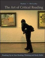 Cover of: The Art of Critical Reading