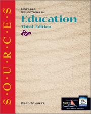 Cover of: S.O.U.R.C.E.S: Notable Selections in Education (Classic Edition Sources)