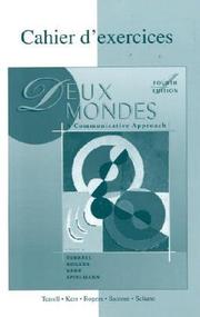 Cover of Workbook/Lab Manual to accompany Deux mondes by Tracy D. Terrell