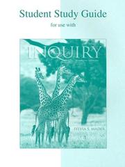 Cover of: Student Study Guide t/a Inquiry Into Life