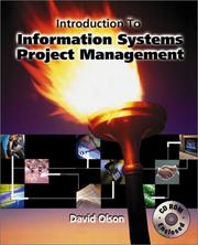 Cover of: Introduction to Information Systems Project Management with CD-Rom Mandatory Package by David Louis Olson, David Louis Olson