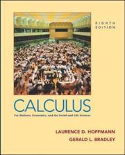 Cover of: Calculus for business, economics, and the social and life sciences. by Laurence D. Hoffmann