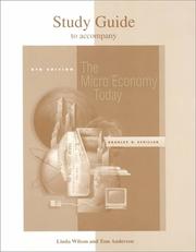 Cover of: Study Guide for use with The Microeconomy Today by Bradley R. Schiller, Bradley R. Schiller