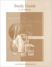 Cover of: Study Guide for use with The Microeconomy Today