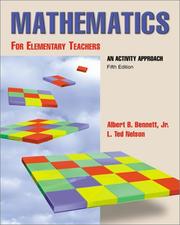 Cover of: Mathematics for Elementary Teachers An Activity Approach with Manipulative Kit (Package Edition)
