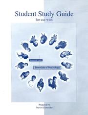 Cover of: Study Guide for Use With Essentials of Psychology: An Introduction