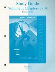 Cover of: Study Guide to Accompany Intermediate Accounting, Volume 1, Chapters 1-14
