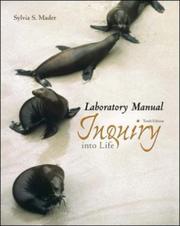 Cover of: Laboratory Manual to accompany Inquiry Into Life