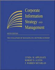 Cover of: Corporate Information Strategy and Management: The Challenges of Managing in a Network Economy (Paperback version)