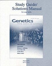 Cover of: Solutions Manual/Study Guide to accompany Genetics by Debra Nero, Leland Hartwell, Leroy E. Hood, Michael L. Goldberg, Lee M. Silver, Michael Goldberg