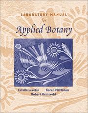 Laboratory manual for applied botany by Estelle Levetin