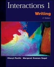 Cover of: Interactions 1 Writing SB (Interactions I)