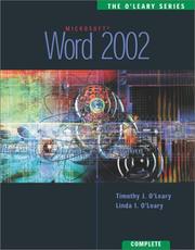 Cover of: Microsoft Word 2002 by Timothy J. O'Leary