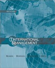 Cover of: International Management: Text and Cases