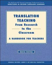 Cover of: Translation Teaching by Sonia Colina