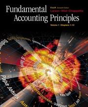 Cover of: Fundamental Accounting Principles Volume 1, ch. 1-13, with FAP Partner Vol. 1 CD-ROM, Net Tutor & PowerWeb Package