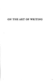 Cover of: On the art of writing by Arthur Thomas Quiller-Couch