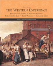 Cover of: The western experience by Mortimer Chambers ... [et al.].