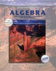 Cover of: Intermediate Algebra, The Language and Symbolism of Mathematics
