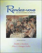 Cover of: Rendez-vous Student Edition + Listening Comprehension Audio CD by Judith A. Muyskens, Alice C. Omaggio Hadley