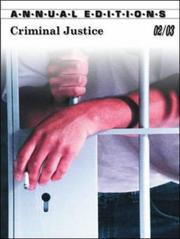 Cover of: Criminal Justice 02/03 (Annual Editions Criminal Justice) by Joseph L. Victor