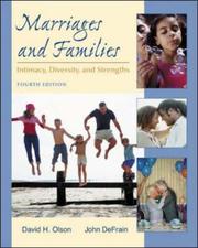 Cover of: Marriages and Families by David H. Olson, John DeFrain, David Olson
