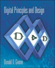 Cover of: Digital Principles and Design by Donald D. Givone, Donald D. Givone