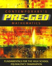 Cover of: Contemporary's Pre-Ged by 